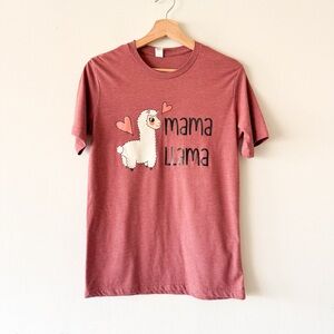 Mama Llama Graphic T-Shirt Size Small